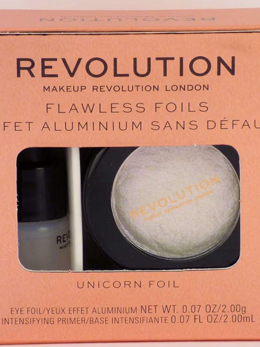 Makeup Revolution Flawless Foils Eyeshadow Palette, Unicorn Foil, Glitter New